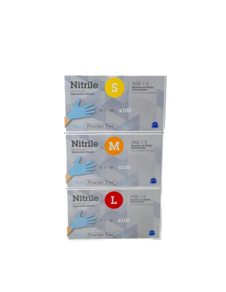 Guante nitrilo azul