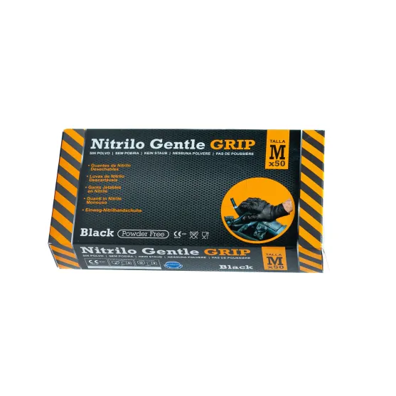 Guante nitrilo negro GRIP Guante nitrilo negro GRIP