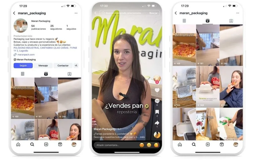 maran packaging redes sociales