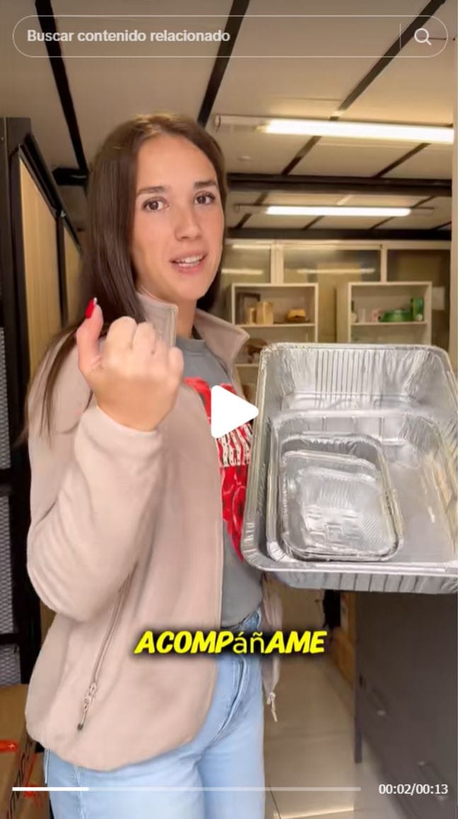 Vídeo TikTok Maran Packaging: bandejas de aluminio reciclables para hostelería y delivery